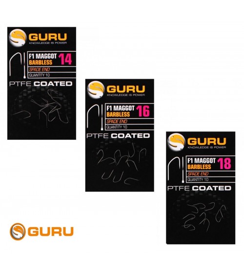 Amo F1 Maggot Barbless Guru misure disponibili: 14-16-18-20-22