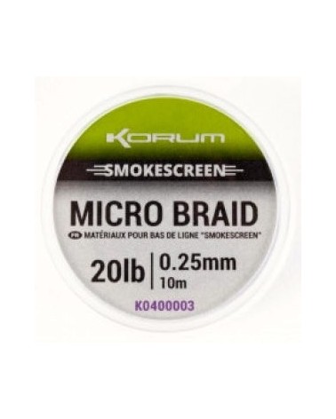 Trecciato Smokescreen Micro Braid 10mt 15lb Korum