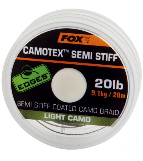 Trecciato Camotex Semi Stiff 20LB 20MT Fox - Feeder Store