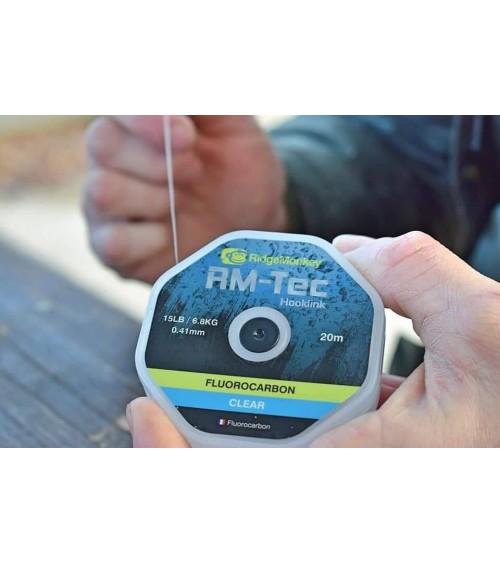 Fluorocarbon Hooklink 15lb Clear Ridge Monkey - Feeder Store