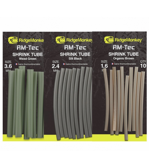 Shrink Tube Silt Black 1.6mm RidgeMonkey - Feeder Store