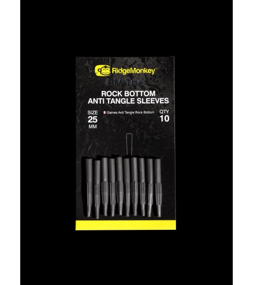 Rock Bottom Anti Tangle Sleevers 25mm Short RidgeMonkey