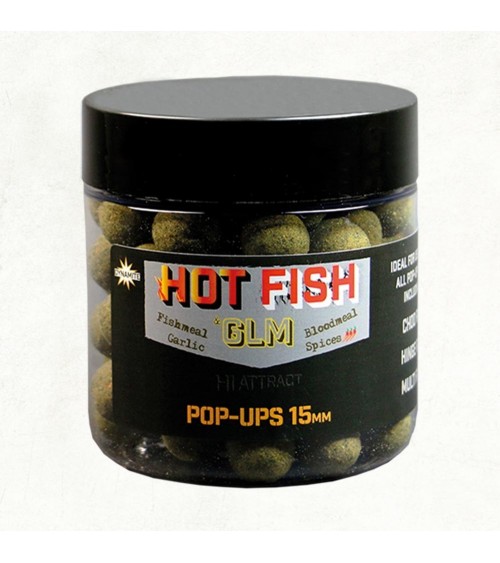 Pop Ups Hot Fish & GLM 15mm Dynamite - Feeder Store