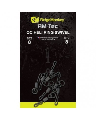 Quick Change Heli Ring Swivel size 8 Ridgemonkey