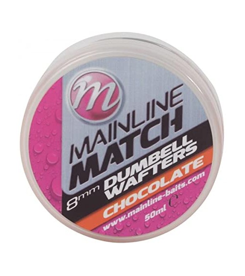 Match Dumbell Wafters 8mm Chocolate Mainline