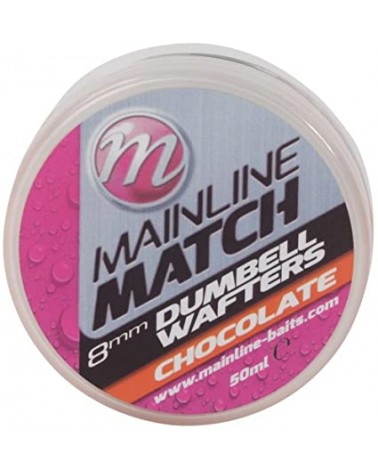 Match Dumbell Wafters 8mm Chocolate Mainline