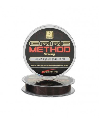 Monofilo ERRE Method Red Brown 200mt Tubertini