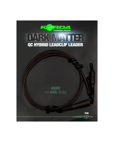 Dark Matter Leader QC Hybrid Clip Gravel 1mt Korda