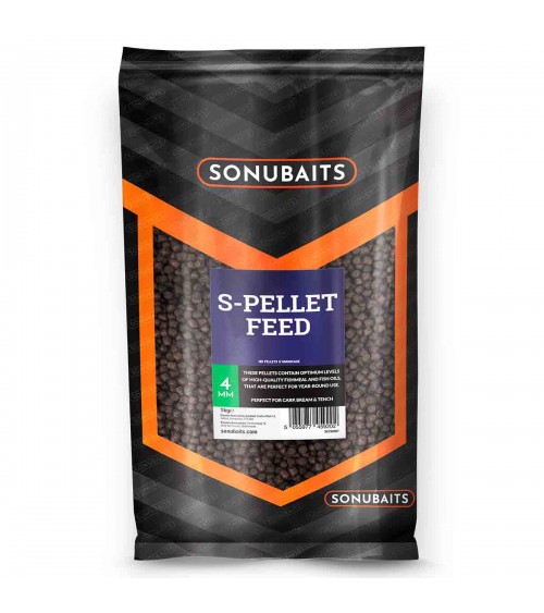 S-Pellet Feed 4mm Sonubaits - Feeder Store