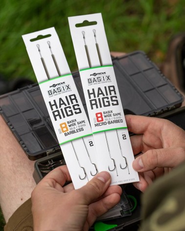 Basix Hair Rigs Wide Gape Korda