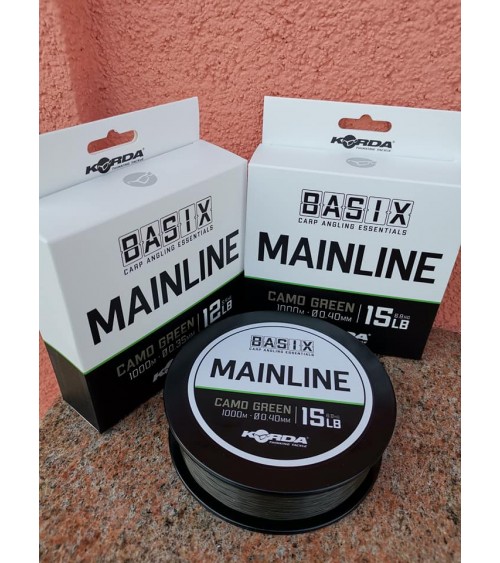 Basix Mainline 15lb/0.40 1000mt Korda - Feeder Store