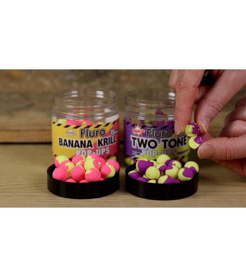 Pop-up Fluoro 15mm Two Tone Krill&Banana Dynamite