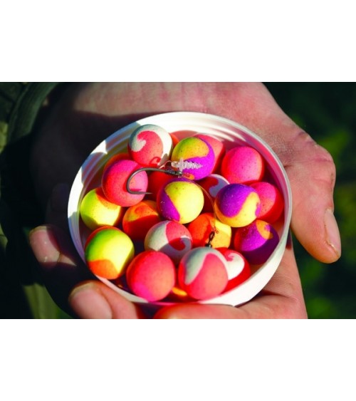 Pop-up Fluoro 15mm Two Tone Strawberry&Coco Dynamite - Feeder Store