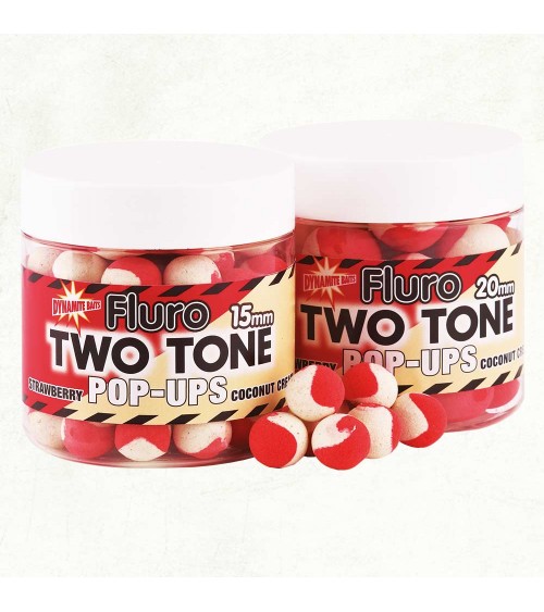 Pop-up Fluoro 15mm Two Tone Strawberry&Coco Dynamite - Feeder Store