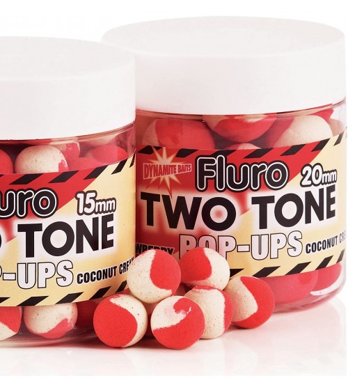 Pop-up Fluoro 15mm Two Tone Strawberry&Coco Dynamite - Feeder Store