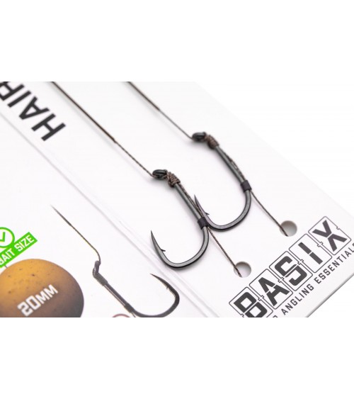 Basix Hair Rigd Wide Gappe 8B 18lb Korda - Feeder Store