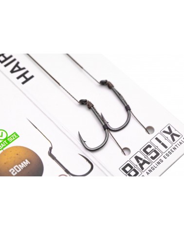 Basix Hair Rigd Wide Gappe 8B 18lb Korda