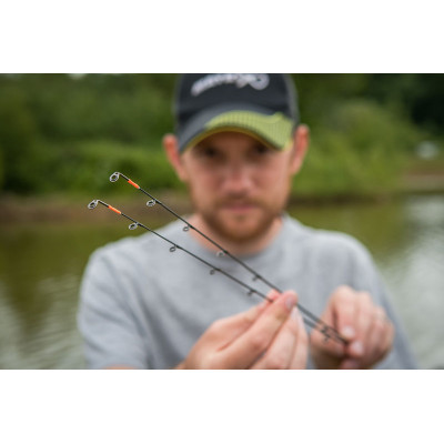 Punte con anelli larghi ideali per la pesca con feeder o pasturatori da method