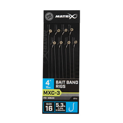 Terminale MXC-3 Barbless 10cm Bait Bands Matrix